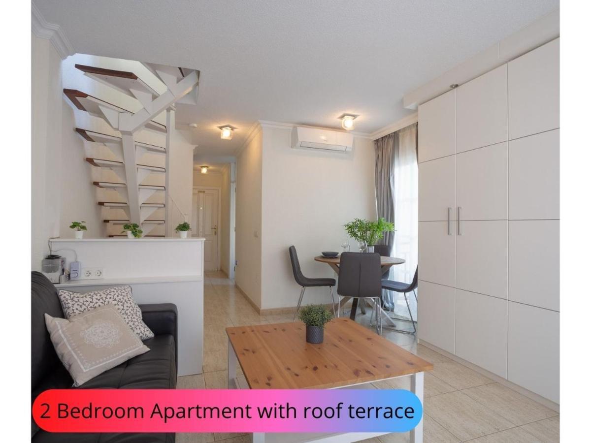 Desirable Rooftop Terrace , 2 Bedroom Apartment With Wifi In Costa Adeje Callao Salvaje Exterior photo